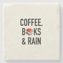 Kaffee, Bücher u. Regen