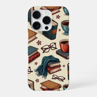 Kaffee & Büchersammlung iPhone 16 Pro Hülle