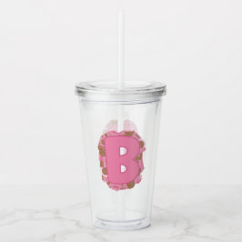 Kaffee Buchstabe B: Monogramm Anfangsbuchstabe  Acryltrinkbecher
