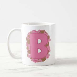 Kaffee Buchstabe B: Monogramm Anfangsbuchstabe Kaffeetasse
