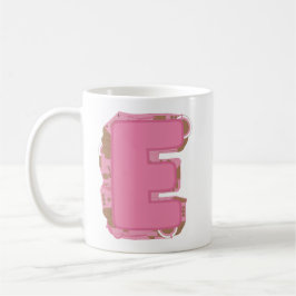 Kaffee Buchstabe E: Monogramm Anfangsbuchstabe  Kaffeetasse