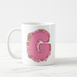 Kaffee Buchstabe G: Monogramm Anfangsbuchstabe  Kaffeetasse