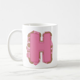 Kaffee Buchstabe H: Monogramm Anfangsbuchstabe Kaffeetasse