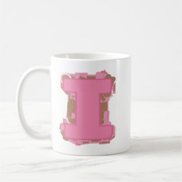 Kaffee Buchstabe I: Monogramm Anfangsbuchstabe  Kaffeetasse