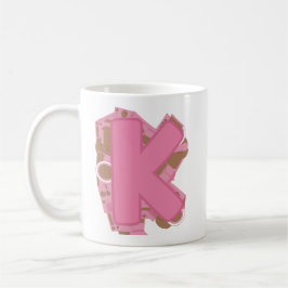 Kaffee Buchstabe K: Monogramm Initiale  Kaffeetasse
