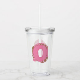 Kaffee Buchstabe O: Monogramm Initiale  Acryltrinkbecher
