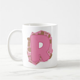 Kaffee Buchstabe R: Monogramm Anfangsbuchstabe  Kaffeetasse