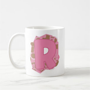 Kaffee Buchstabe R: Monogramm Anfangsbuchstabe Kaffeetasse