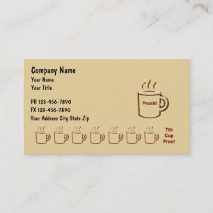 Kaffee Businss Karten