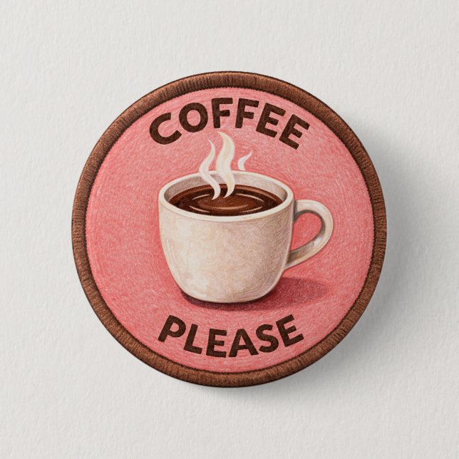 Kaffee Button (Vorderseite)