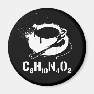 Kaffee C8H10N4O2 Magnet