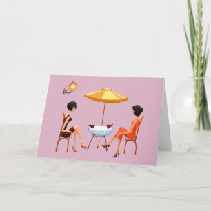 KAFFEE CAFE GIRL FREUNDS HELLO GREETCARDS KARTE