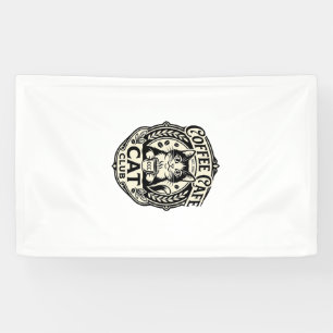Kaffee Cafe Katze Lustige Katze Grafik - Kaffee Ca Banner