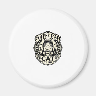 Kaffee Café Katze Lustige Katze Grafik - Kaffee Ca Magnet