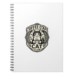 Kaffee Café Katze Lustige Katze Grafik - Kaffee Ca Notizblock