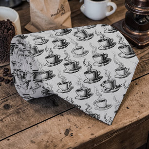 Kaffee Cafe Latte Maßgeschneiderte Krawatte