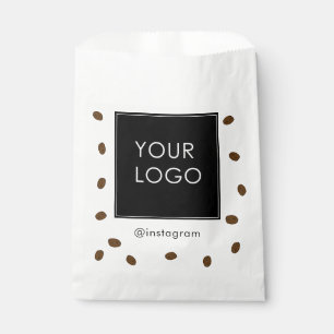 Kaffee Café Shop Kafeteria Geschäftslogo Geschenktütchen