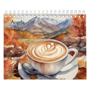 Kaffee, Capaccino, Berge Kalender