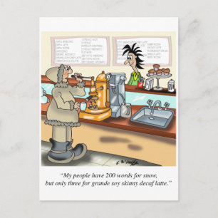 Kaffee Cartoon 9391 Postkarte