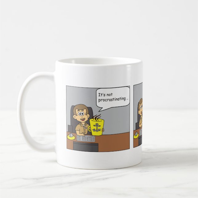 Kaffee-Cartoon Kaffeetasse (Links)