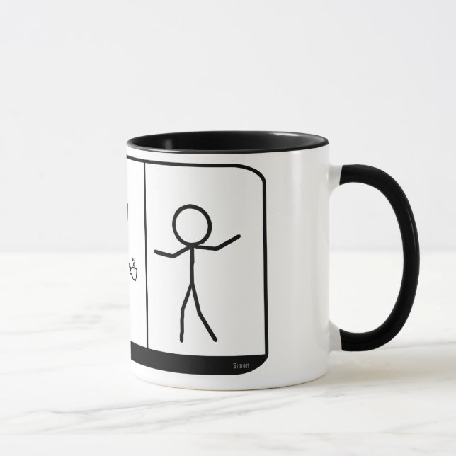 Kaffee Cartoon Tasse (Rechts)