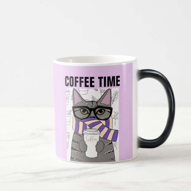 KAFFEE CAT ART, WINTERKAFFEZEIT TASSE (Rechts)