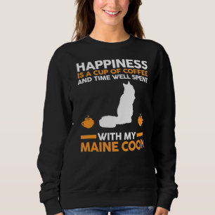 Kaffee Cat Maine Coon Sweatshirt