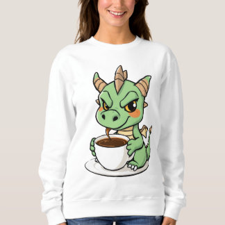 Kaffee, Chaos und Drachenpower Sweatshirt