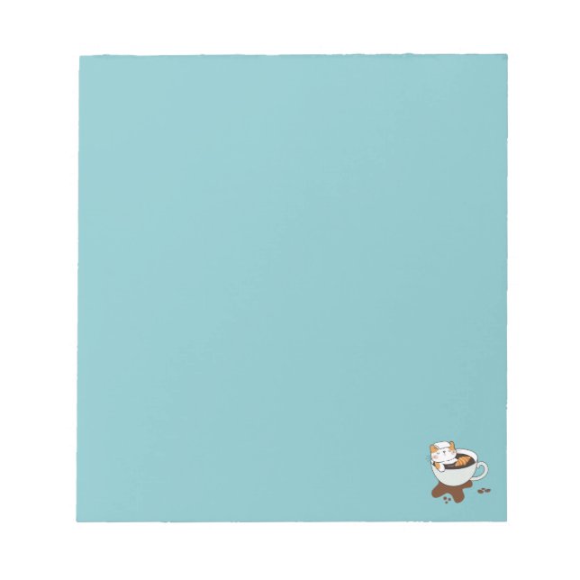 Kaffee Chat Wellness-Center Notizblock (Vorderseite)