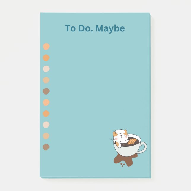 Kaffee Chat Wellness-Center Post-it Klebezettel (Vorderseite)