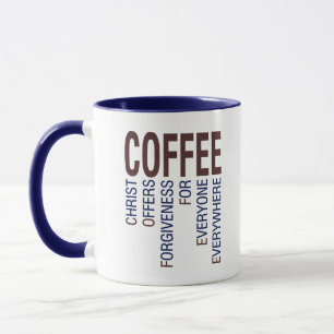 Kaffee Christlich Akronym Tasse