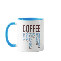 Kaffee Christlich Akronym Tasse