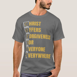 Kaffee Christliche Koffein Lover Geübte Anhänger T-Shirt