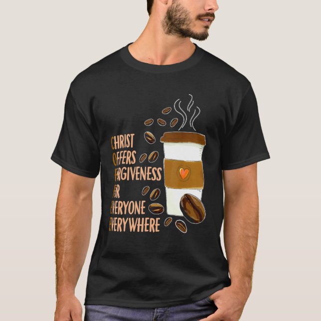 Kaffee Christliche Koffein T-Shirt (Vorderseite)
