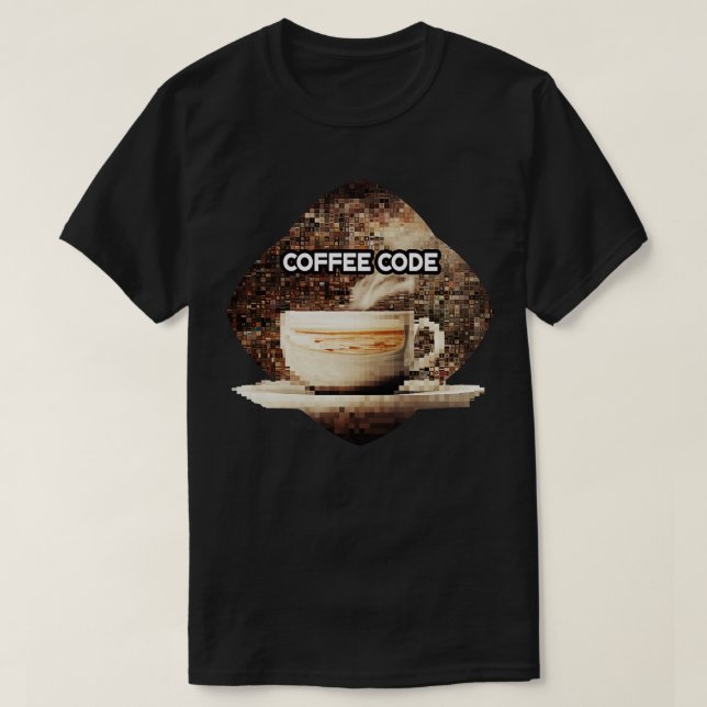 Kaffee-Code 1 T-Shirt (Design vorne)