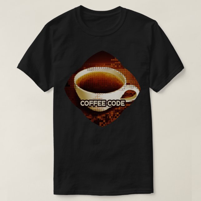 Kaffee-Code T-Shirt (Design vorne)
