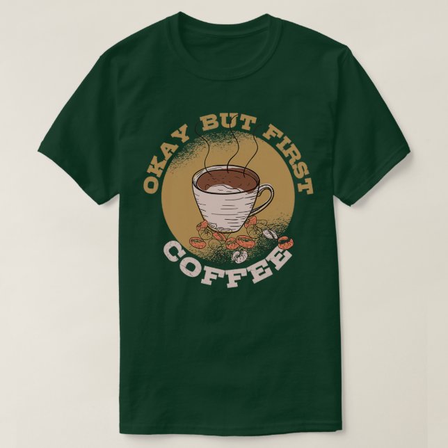 Kaffee Coffein Caf Espresso Cappuccino 6 T-Shirt (Design vorne)