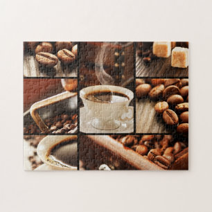 Kaffee-Collage Puzzle