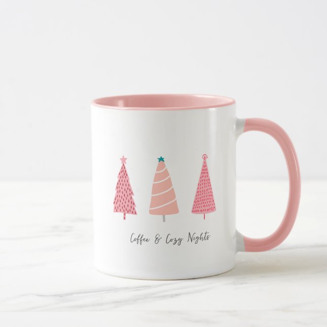 Kaffee & Cosy Nigths - Weihnachtsbaum-Tasse Tasse (Rechts)