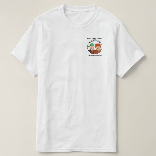 Kaffee-Cousin-Kaffee-T - Shirt (Design vorne)