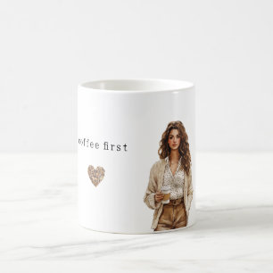 Kaffee Creme Braun Pfirsich Kaffeetasse