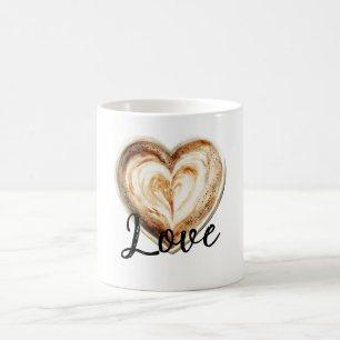Kaffee Creme Herz Kaffeetasse