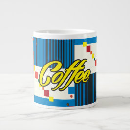 Kaffee Cup abstrakte Modefrau POP-ART Stil Jumbo-Tasse