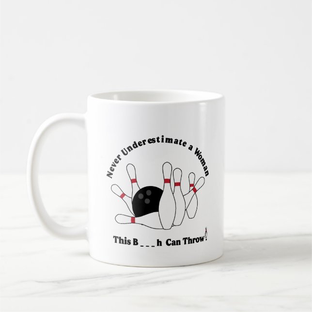Kaffee-Cup: Bowling Tasse B_ _ _ _ h kann werfen (Links)