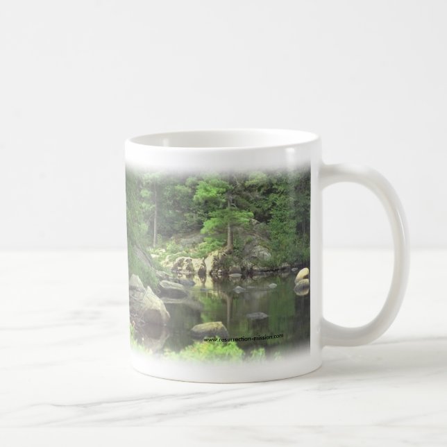 Kaffee cup~~ felsige Seeszene Tasse (Rechts)