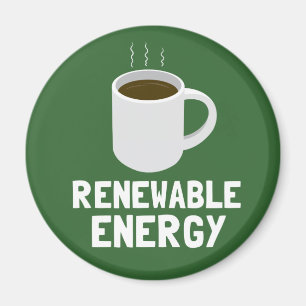 Kaffee-Cup für erneuerbare Energien Magnet