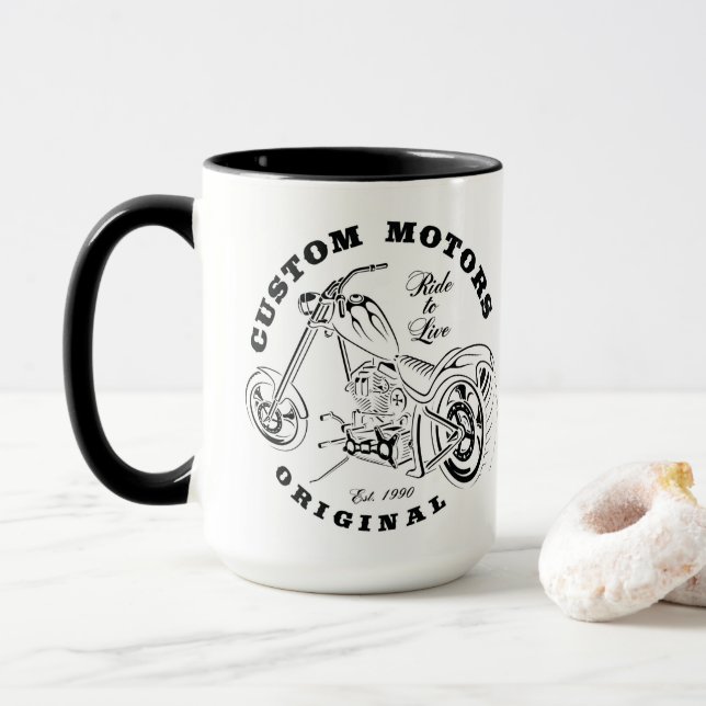 Kaffee-Cup für Motorräder Tasse (Mit Donut)