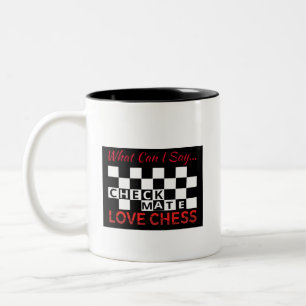 Kaffee-Cup: Ich Liebe Schach Zweifarbige Tasse