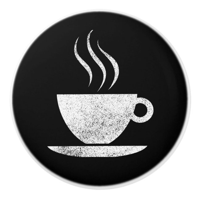 Kaffee-Cup-Keramik-Kabinett Keramikknauf (Vorderseite)