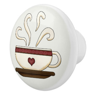 Kaffee-Cup Küchendekor Niedliche Keramik Knob Keramikknauf